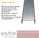 U-Profil aus Stahl verzinkt 1,5mm